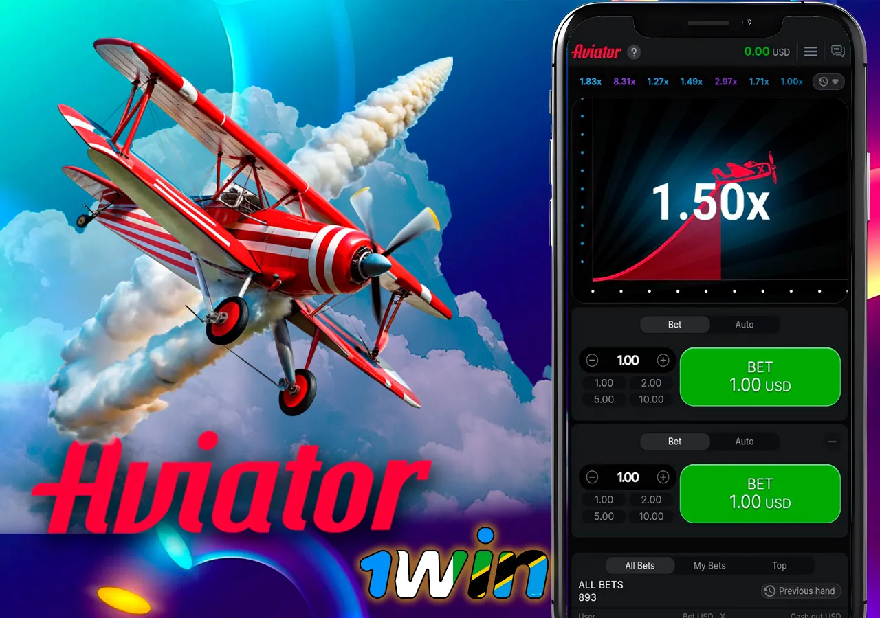 Claim your winnings with 1Win's Aviator crash slot.