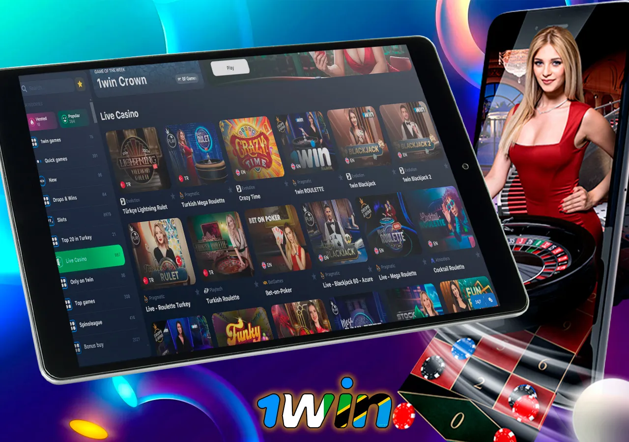 Casino games with real online host