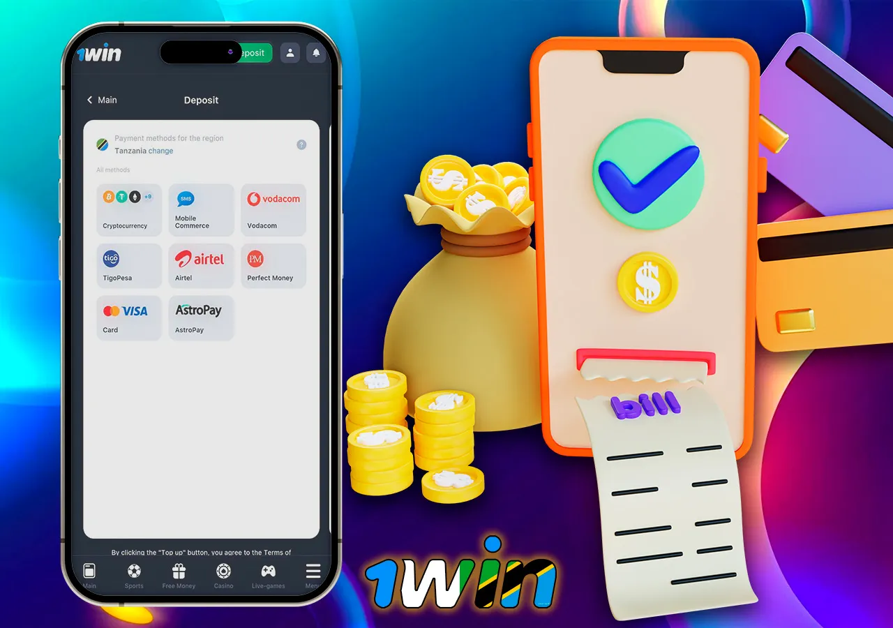 First deposit in 1Win Casino